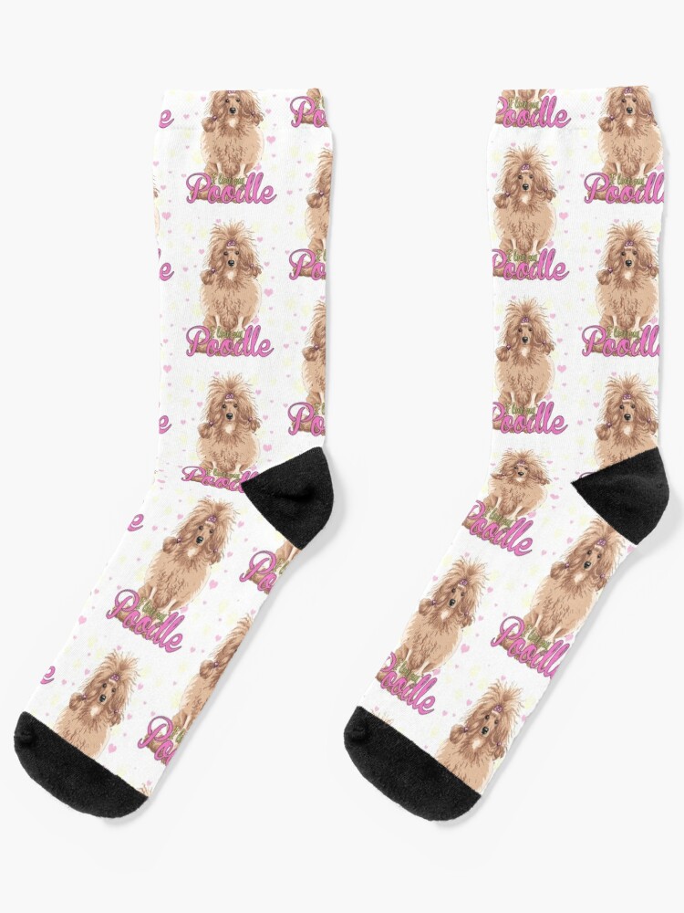 I Love My Poodle Socks