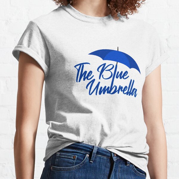 the blue umbrella shirt