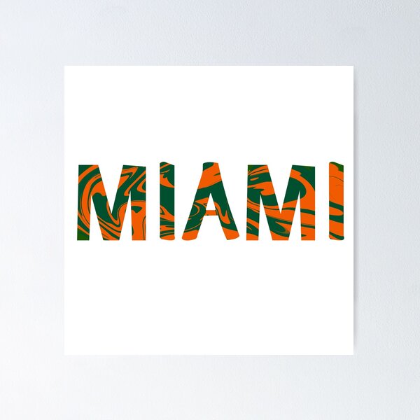 Item preview, Marbled Miami Orange Green designed and sold by CanesGirl.