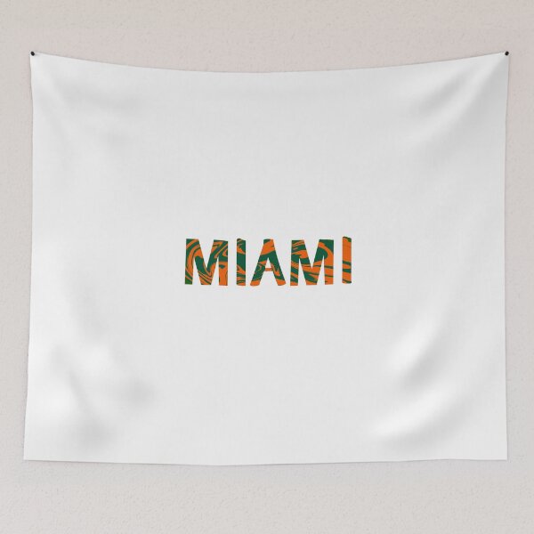 Item preview, Marbled Miami Orange Green designed and sold by CanesGirl.