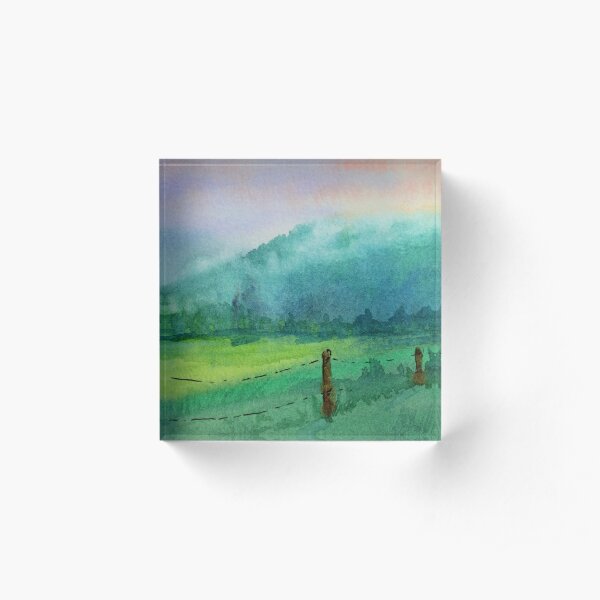Appalachian Valley: Cades Cove TN Acrylic Block
