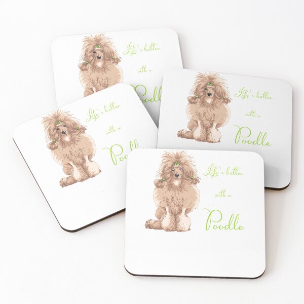 Artikelvorschau, Mit einem Pudel (Kitz) ist das Leben besser! Speziell für Pudelliebhaber! entworfen und verkauft von rs-designs.