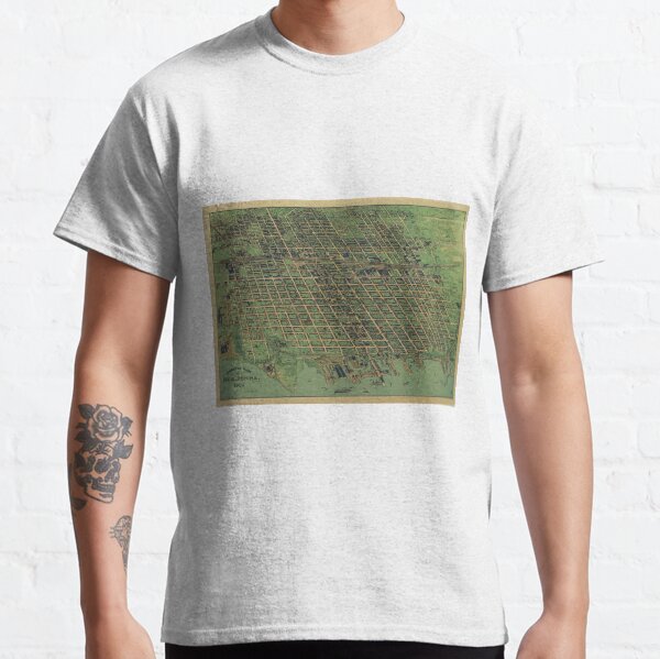Vintage Pictorial Map of Erie PA (1909) Classic T-Shirt