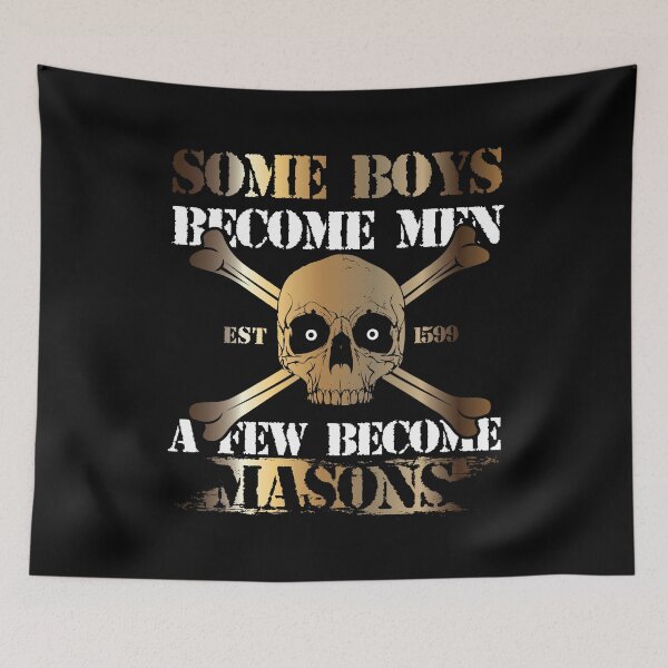 Item preview, Freemason Logo Masonic Lodge 2B1 Ask1 Square & Compass Mason Skull Symbol designed and sold by TopTeeShop.