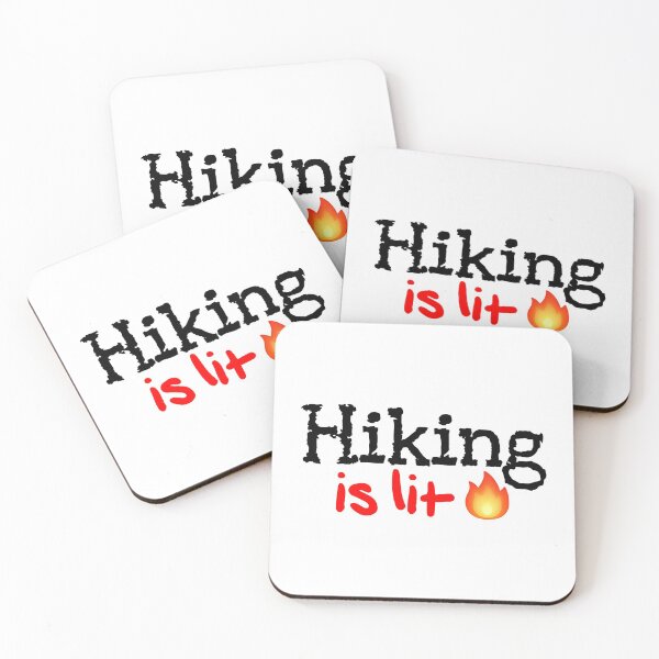 Item preview, Hiking is Lit! designed and sold by DoodleDashCollective.