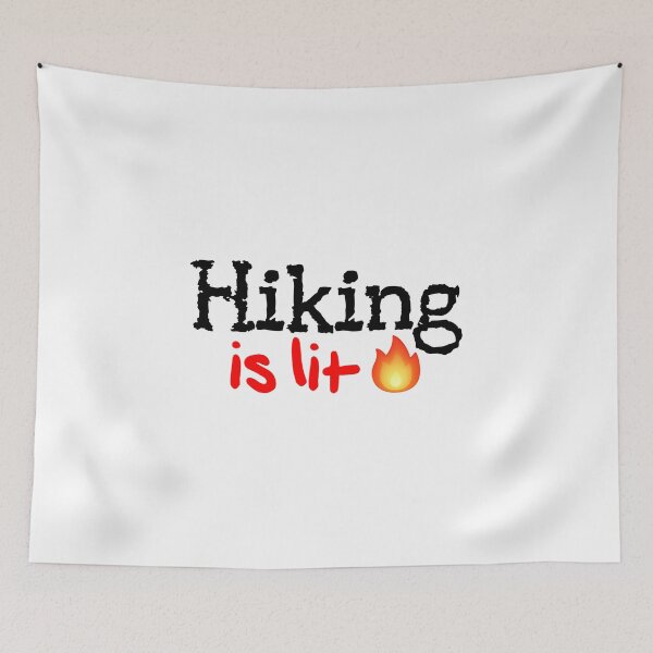 Item preview, Hiking is Lit! designed and sold by DoodleDashCollective.