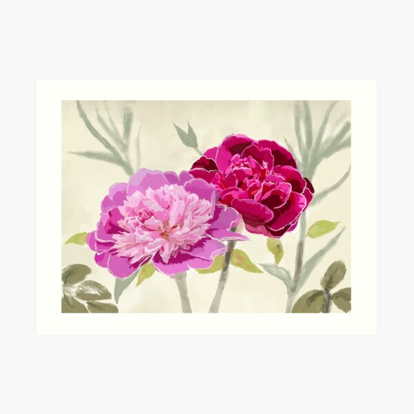 Peonies for Love Art Print