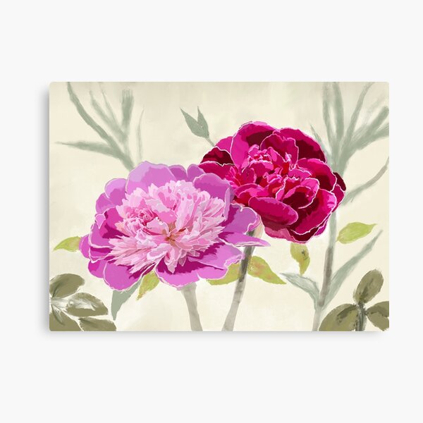Peonies for Love Canvas Print