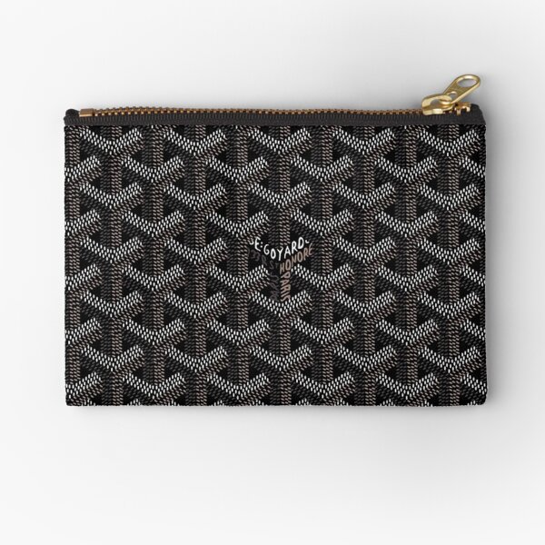 black goyard black Zipper Pouch