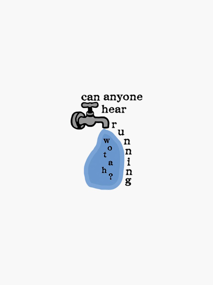 "Can Anyone Hear Running Wotah Louis Tomlinson" Sticker for Sale by