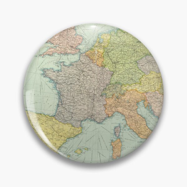 Item preview, Vintage Europe Map (1920) designed and sold by BravuraMedia.