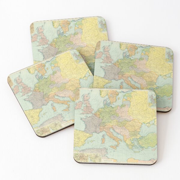 Item preview, Vintage Europe Map (1920) designed and sold by BravuraMedia.