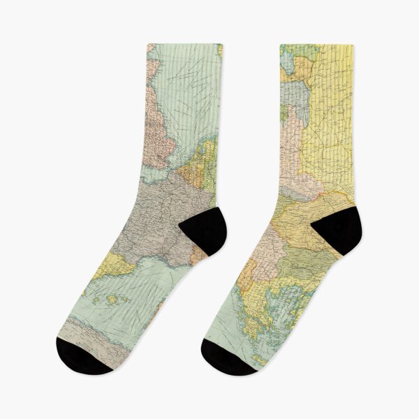 Item preview, Vintage Europe Map (1920) designed and sold by BravuraMedia.