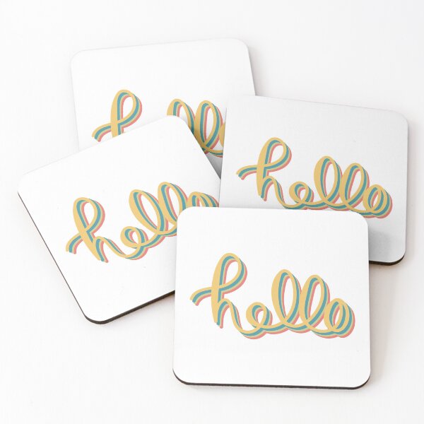 Item preview, Retro and Bright Hello Design designed and sold by AbFinleyDesign.