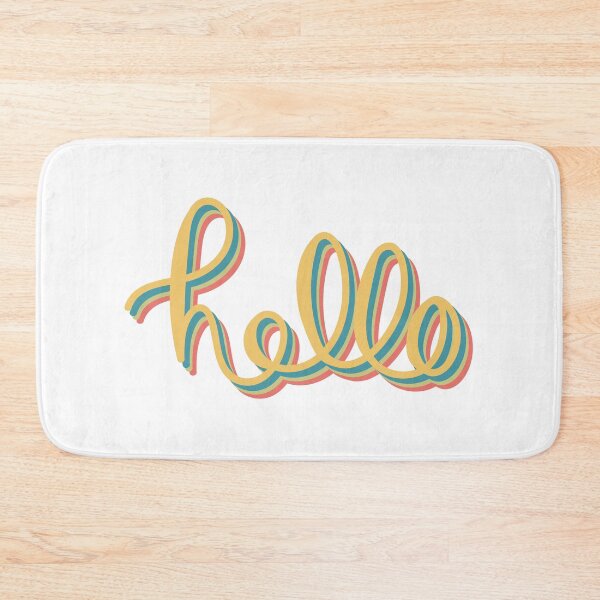Item preview, Retro and Bright Hello Design designed and sold by AbFinleyDesign.