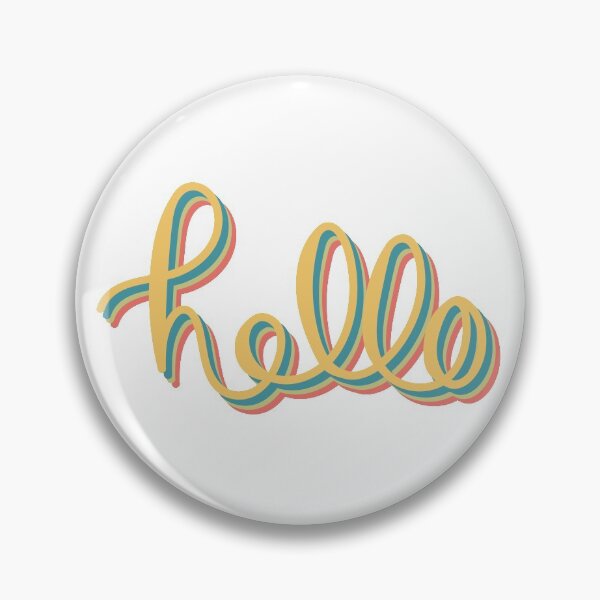 Item preview, Retro and Bright Hello Design designed and sold by AbFinleyDesign.