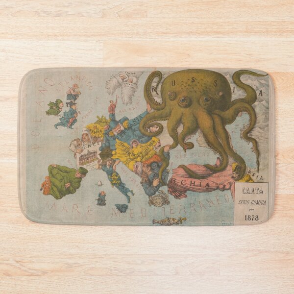 Item preview, Old Europe Illustrative Map (1878) Political Cartoon Atlas designed and sold by BravuraMedia.