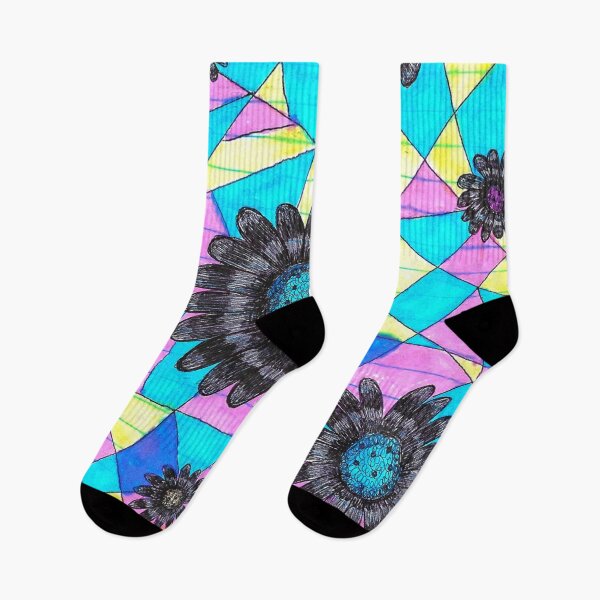 Item preview, Neon Geometric Flowers  designed and sold by The Rage Garden.