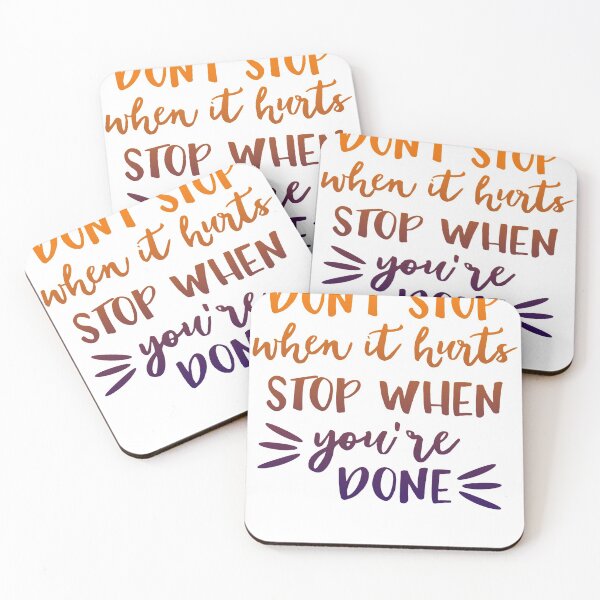 Item preview, dont stop when it hurts stop when you are done shirt designed and sold by mashaallah1993.
