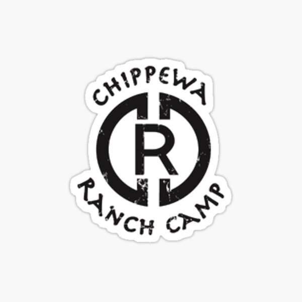 Chippewa Ranch Camp Black Logo CRC Original Camp Design