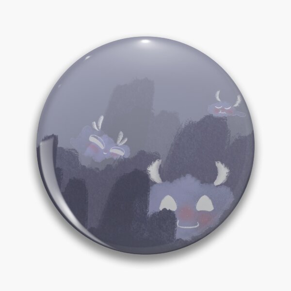 Item preview, Fluffy Grey Happy clouds on a mask designed and sold by See Foon.