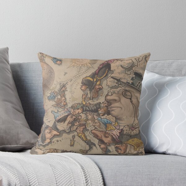 Item preview, Old Europe Political Cartoon Map (1867) designed and sold by BravuraMedia.