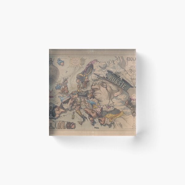 Item preview, Old Europe Political Cartoon Map (1867) designed and sold by BravuraMedia.