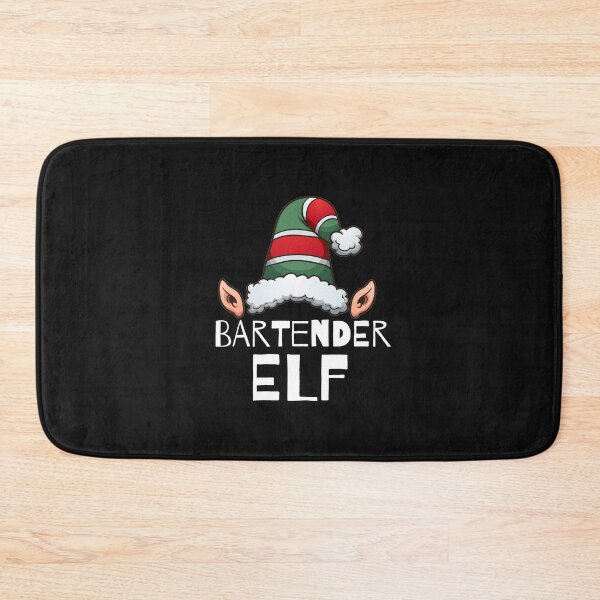 Item preview, Bartender Elf Christmas Holidays Xmas Elves designed and sold by losttribe.