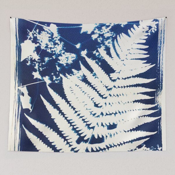 Item preview, Abstract Fern Cyanotype designed and sold by EmilyDewsnap.