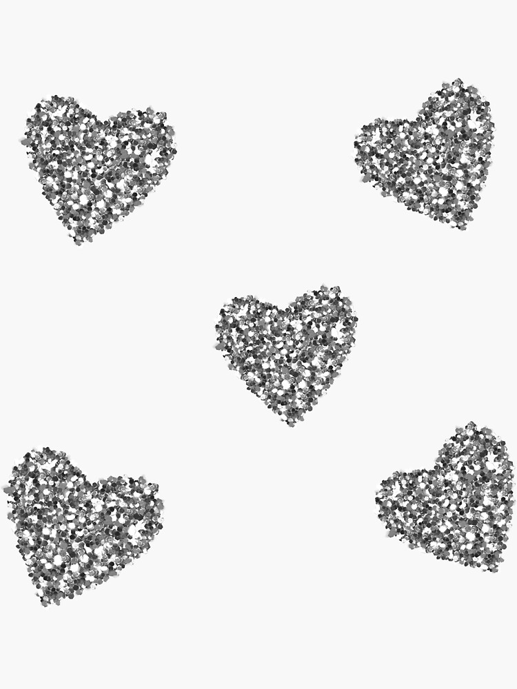 "Glitter heart sticker pack" Sticker by Simplyselin23 Redbubble