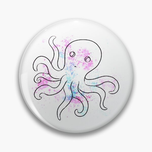 Item preview, Octopus on Watercolor designed and sold by JJPhoenixArt.