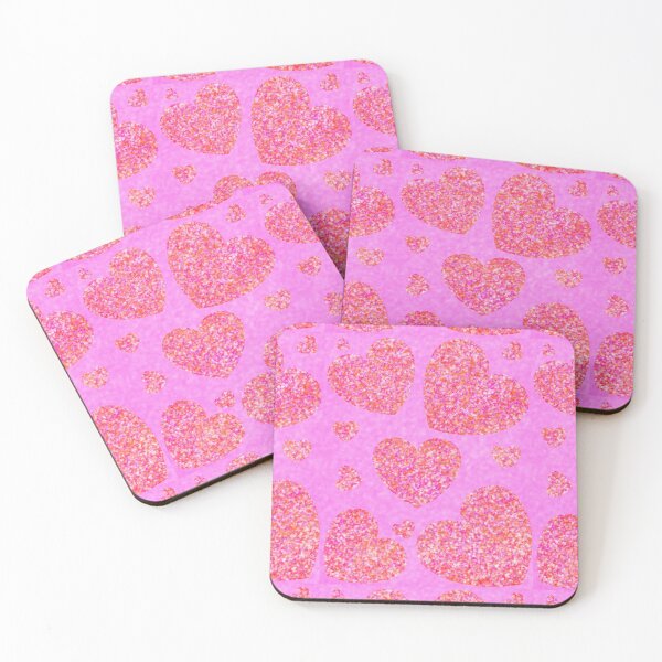 Item preview, Love Hearts ~ Pink Shimmer designed and sold by CeriLodge.