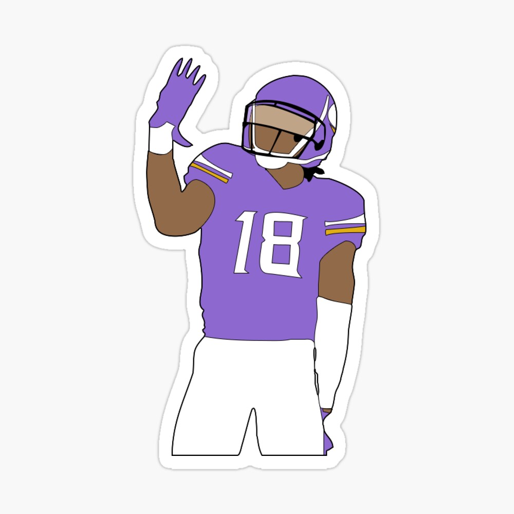 How to Draw Justin Jefferson of the Minnesota Vikings for Kids 