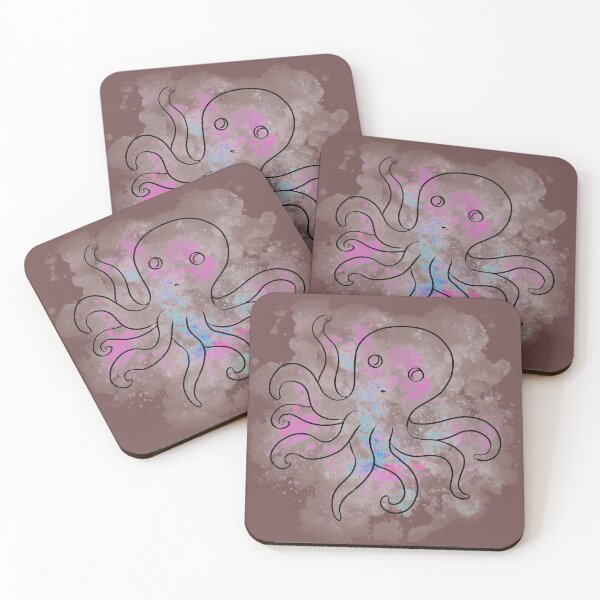 Item preview, Octopus on Watercolor designed and sold by JJPhoenixArt.