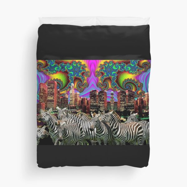 Item preview,  Fractal Sky Zebra City ! designed and sold by ACIDTRIP32.