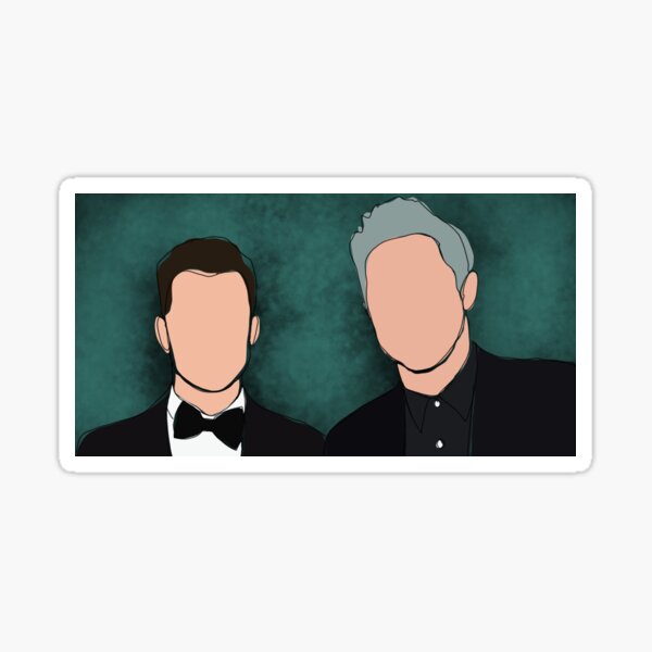 Artikel-Vorschau von Colin Jost & Pete Davidson, designt und verkauft von mandyjsketches.