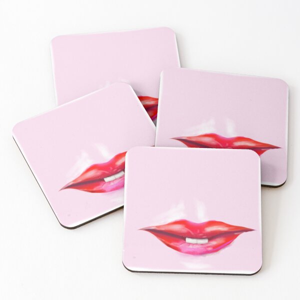 Item preview, Red lips cute teeth designed and sold by Lost Highway Horror..