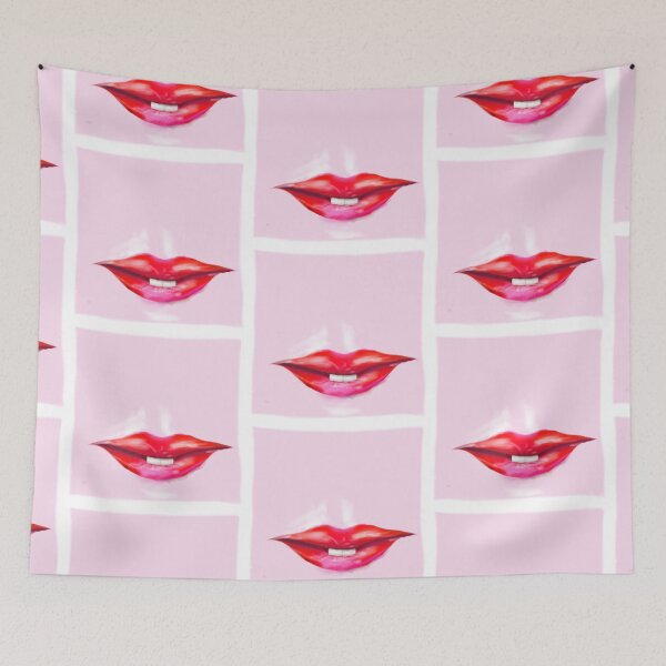 Item preview, Red lips cute teeth designed and sold by Lost Highway Horror..