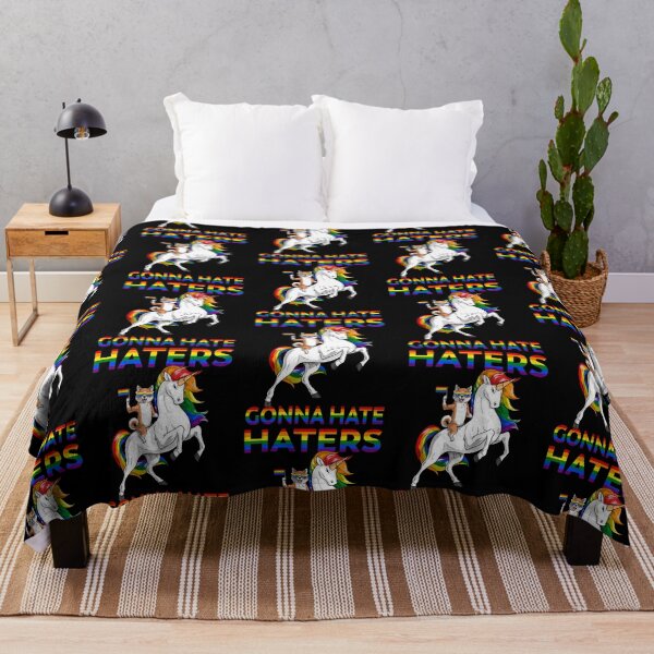 Item preview, LGBT Gay Pride Shiba Inu Dog Riding Unicorn Haters Gonna Hate designed and sold by fatamyfan1.
