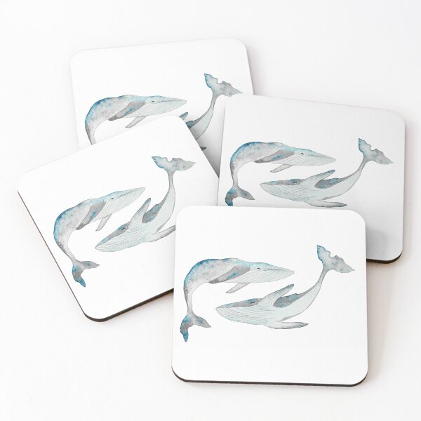 Item preview, Dancing Whales designed and sold by María Casas Watercolour Designs.