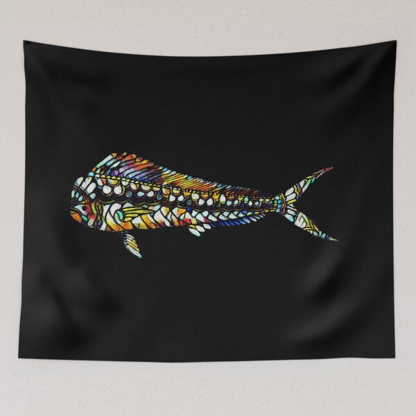 Item preview, Stained Glass Mahi designed and sold by Fresh-Beans-Art.