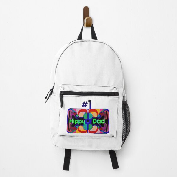 Item preview, Number 1 Hippy Dad- Cool Dad Gift Design (white) designed and sold by Davey's Designs.