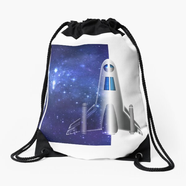 SPACESHIP: Blue Stars Drawstring Bag