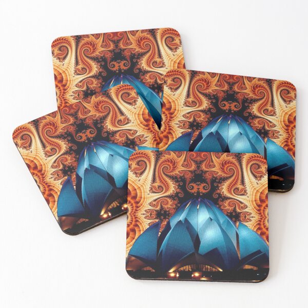 Item preview, Fractal Sky Baha'i Lotus Temple ! designed and sold by ACIDTRIP32.
