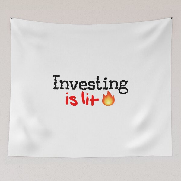 Item preview, Investing is Lit! designed and sold by DoodleDashCollective.
