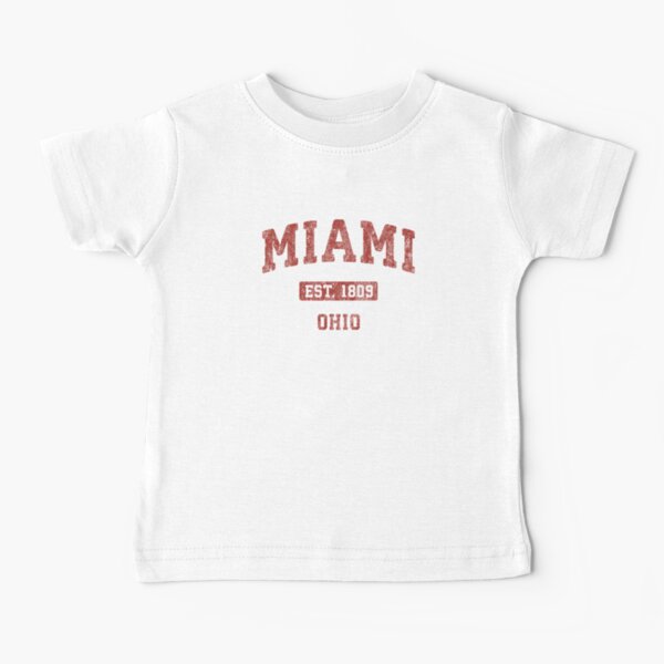 Miami Ohio OH Vintage Athletic Sports Design Sweat Baby T-Shirt