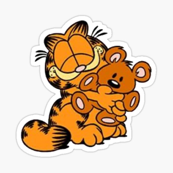 Garfield Stickers Redbubble - roblox garfield decal