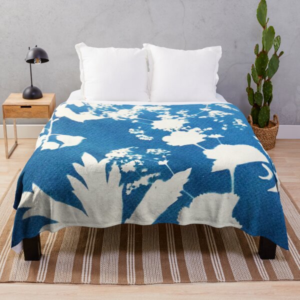 Item preview, Abstract Leaf and Flower Cyanotype designed and sold by EmilyDewsnap.