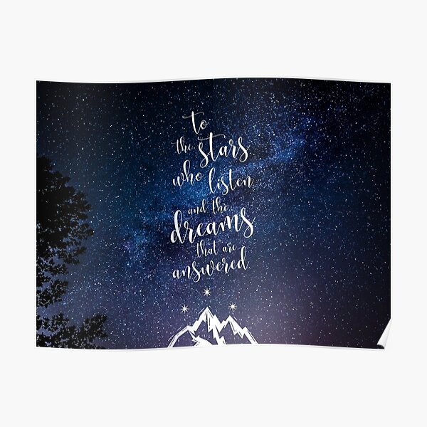 A Court of Mist & Fury Quote Poster