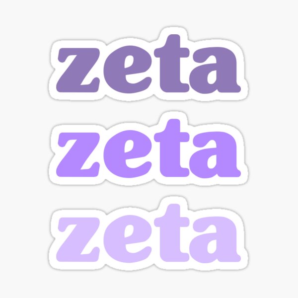 Augustana College Zeta Phi Kappa Purple Sticker